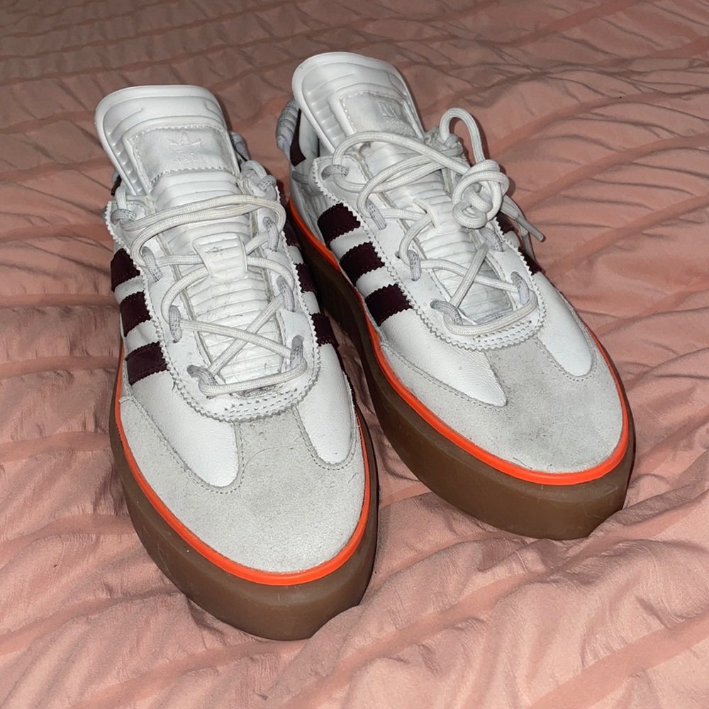 IVY PARK White, Brown & Orange Platform Athletic Sneakers